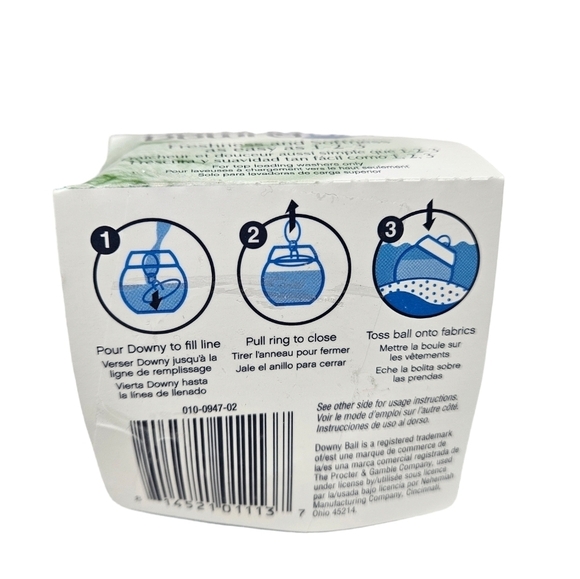 NWT Downy Ball Ultra Liquid Fabric Softener Dispenser Laundry Ball T49 - Picture 5 of 6